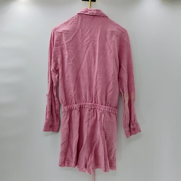YFB Young Fabulous & Broke Blush Lakeside Shorts Jumpsuit Romper Foxglove linen - Picture 10 of 14